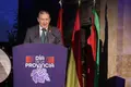 Javier Faúndez durante su discurso en el Día de la Provincia