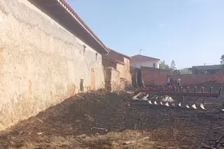 Zona afectada por el incendio en Litos