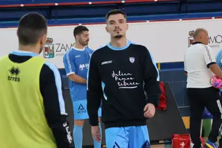 Isma Medina con el Salamanca FS contra Intersala Zamora | Sofía Revenga