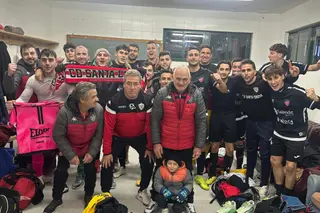 La plantilla del CD Santa Croya tras sumar otra victoria