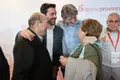 Imagen de Antidio Fagúndez junto a su padre en el 15ª Congreso Provincial del PSOE