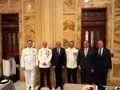 La Armada renueva su vínculo con la Real Cofradía del Santo Entierro en la festividad de la Virgen del Carmen