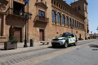 Concha Ortega / ICAL. Expectación en el exterior de la Audiencia provincial de Soria durante la declaración ante el juez de la concejala Yolanda Santos