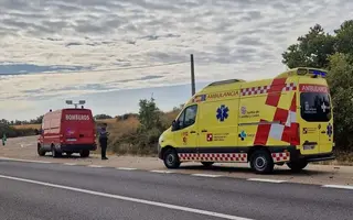 Ambulancia, bomberos, Guardia Civil en la provincia de Zamora. Archivo