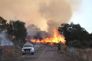 Incendio en Losacio. ICAl J.Leal