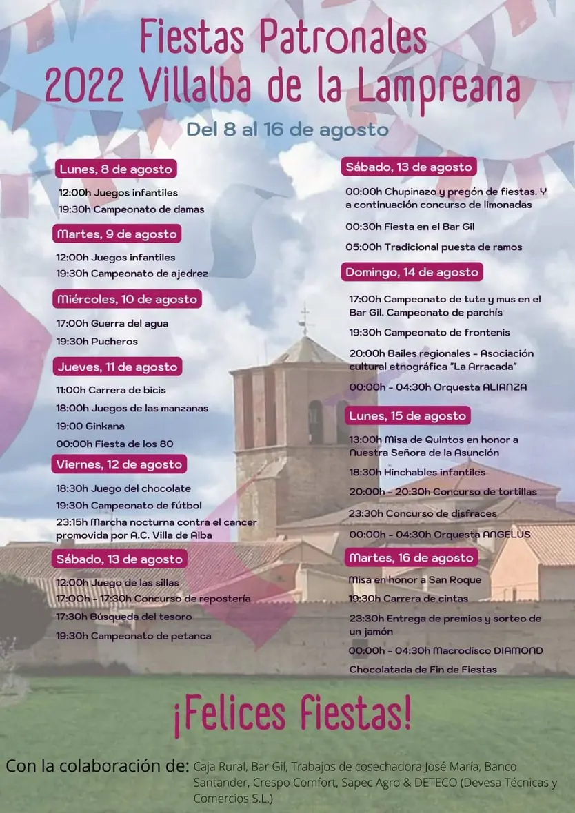 Fiestas de Villalba de la Lampreana