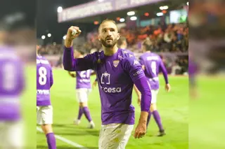 Cañizo celebra su gol ante el Ceuta. FOTO CD Guadalajara