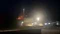 Imagen del incendio la pasada noche