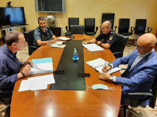 Imagen de la reunión este lunes
