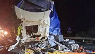 Foto del accidente en la A-6