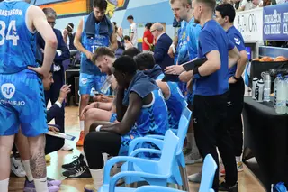 Un instante en el partido entre el CB Zamora y Alega Cantabria