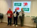 Félix Rodríguez, Narciso Prieto y Eduardo Abril en rueda de prensa
