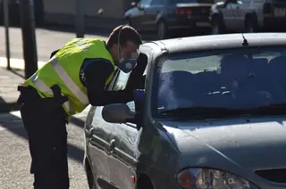 Policia coronavirus control zamora