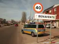 La Policía Local de Benavente controla la velocidad con un radar en Federico Silva-Archivo