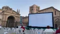 Imagen de una sesión de Cine de Verano en Zamora en veranos anteriores