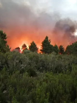 Imagen del incendio