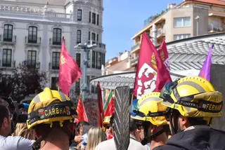 Concentración en septiembre del pasado año para reclamar "respeto y justicia" tras los incendios del verano | Sofía Revenga