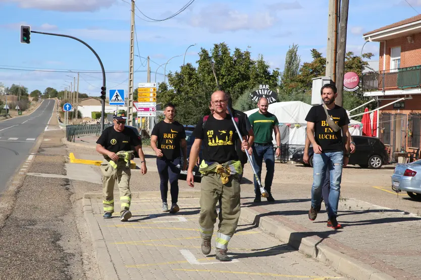 Marcha reivindicativa de los bomberos forestales (1)