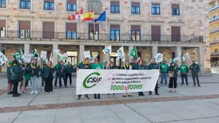 Concentración de CSIF ante la Subdelegación del Gobierno. Archivo
