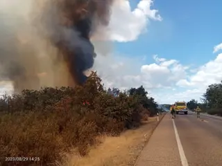 Imagen de un incendio @naturalezacyl. Archivo