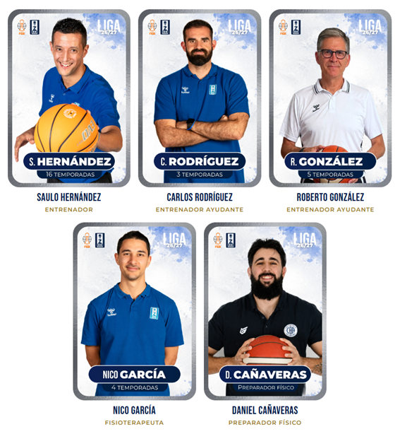 Cuerpo t&eacute;cnico del equipo al completo para la temporada 2026/27 | CB Zamora