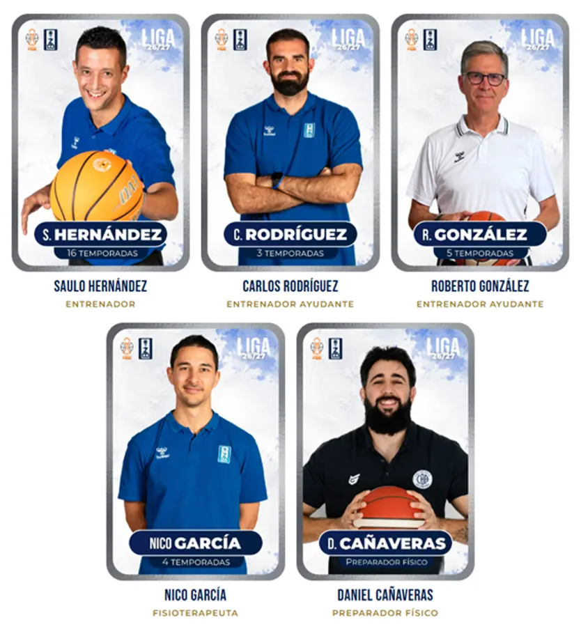 Cuerpo técnico del equipo al completo para la temporada 2026/27 | CB Zamora