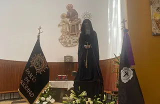 Virgen de la Soledad en la peregrinación a San José Obrero