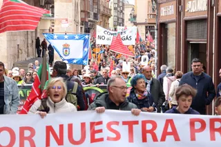 Centenares de personas participaron en la movilización contra las plantas de biogás