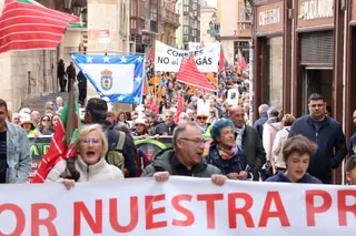 Centenares de personas participaron en la movilización contra las plantas de biogás