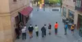 Imagen de la cola en el exterior de la tienda del Zamora