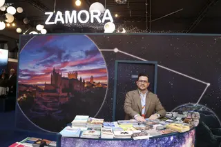 Víctor López de la Parte, presidente del Patronato de Turismo en la presentación de Zamora en Fitur