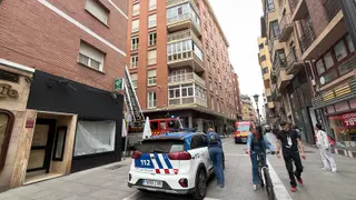 Policía Municipal y bomberos en San Torcuato