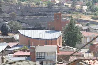 Incendio de Puercas. La situación entre Abejera y Riofrío. Archivo | José Luis Leal. ICAL