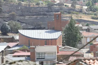 Incendio de Puercas. La situación entre Abejera y Riofrío. Archivo | José Luis Leal. ICAL