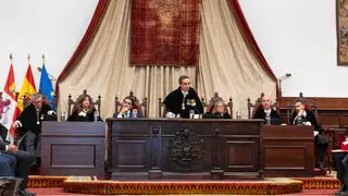 Juan Manuel Corchado, durante el acto de apertura oficial del curso 2026-2027