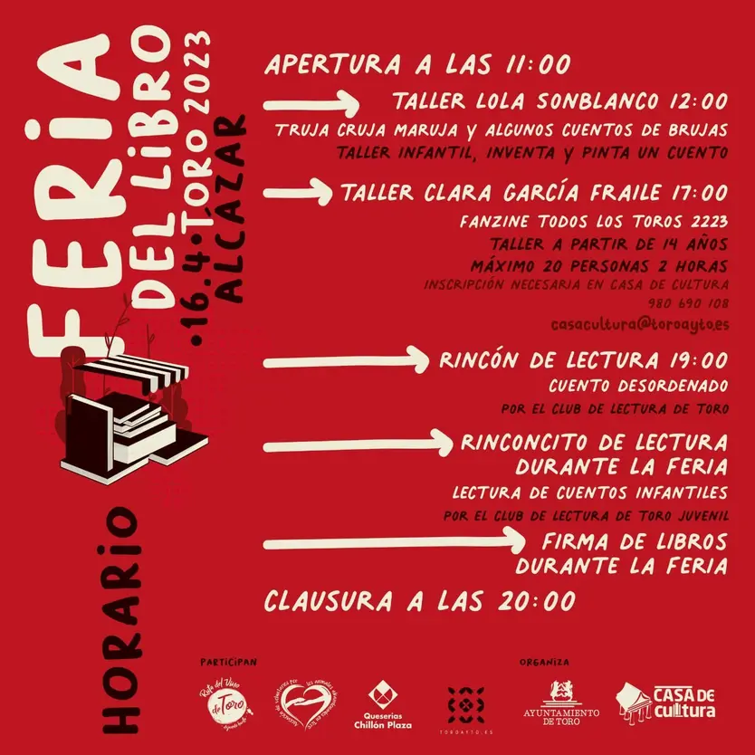 Cartel de la Feria del Libro de Toro