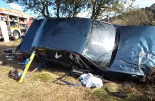 Accidente en la ZA 320 en Sayago