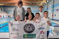 Equipo mixto del CD Natación Zamora, campeón en relevos 