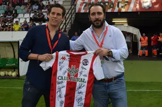 Aldama y el presidente de la Federación Venezolana de Fútbol Jorge Andrés Giménez Ochoa en el Ruta de la Plata Foto: Zamora24horas