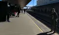 Vías de la estación de tren de Zamora.