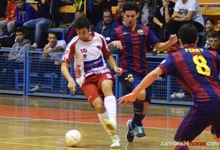 El filial del Barcelona le impone un castigo excesivo al FS Zamora Euronics (1-6)