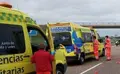 Servicios de emergencia en un accidente en la autovía. Archivo