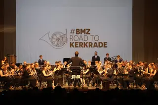 Concierto de la Banda de Música de Zamora antes de su participación en el World Music Concert