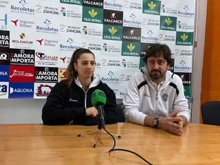 Irene Lahuerta y Ricardo Vasconcelos en rueda de prensa