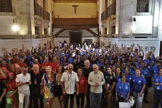 Recepción de los grupos participantes en el Festival de Folclore de Zamora (7)