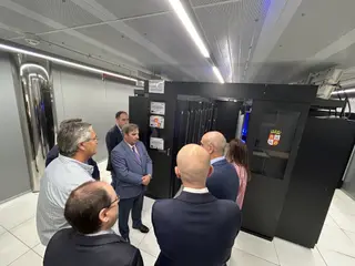 El consejero de Movilidad y Transformación Digital, José Luis Sanz Merino, visita el Centro de Proceso de Datos. Junta de Castilla y León