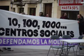 Concentración en la Plaza Santiago
