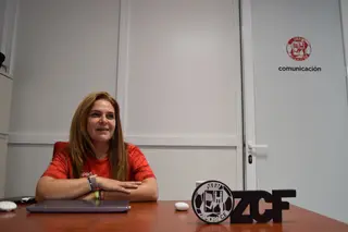 Noemí Crespo, en su despacho del Ruta de la Plata