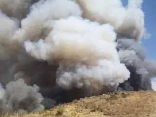Incendio en Hermesinde . Foto: AT_BRIF. Archivo