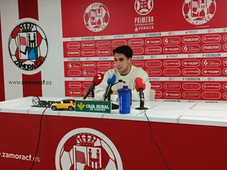 Jaime Sancho tras la victoria ante Arenteiro